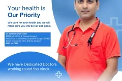 White and Blue Gradient Health Doctor Instagram Post - 1